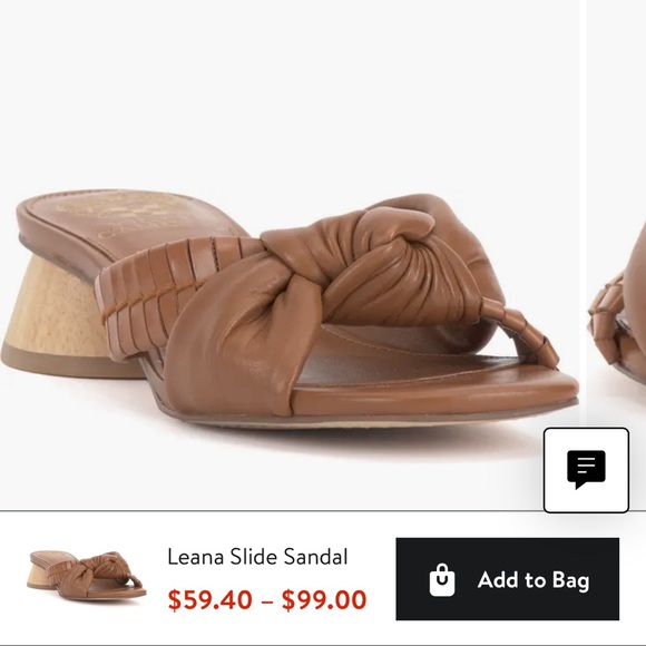 Vince Camuto Leana Slide Sandals in Barn Brown - Picture 8 of 8